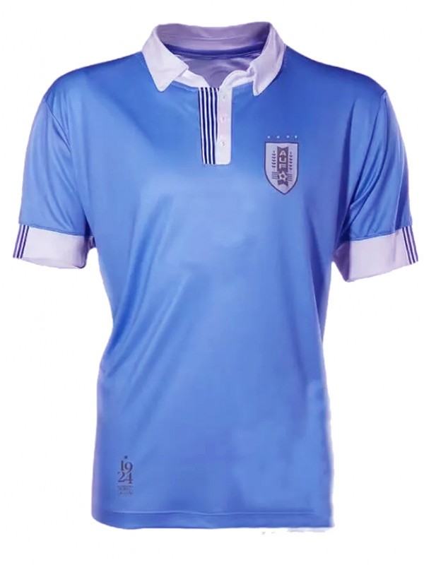 Uruguay maillot d'anniversaire pour hommes uniforme de football premier kit de football hauts bleus chemise de sport 2024
